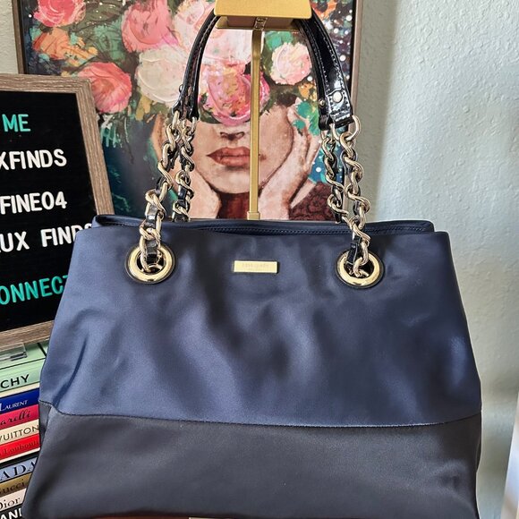 Kate Spade Colorblock Nylon Purse with Patent Leather Trim - EUC - Picture 2 of 9